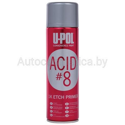 Грунт протравливающий U-POL ACID 8 аэрозоль 450 мл - фото 1 - id-p91343749