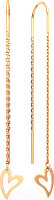 Серьги из розового золота ZORKA 3900173.14K.R