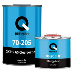 Лак Q REFINISH 70-205-1000 2K HS AS CLEARCOAT (1 Л) с отв 0.5л