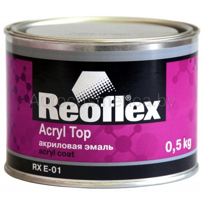 Акриловая эмаль Reoflex чёрный мат. 0.5кг