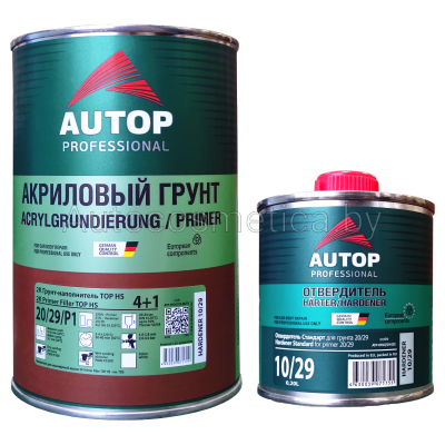 Грунтовка AUTOP FILLER TOP 4+1 HS (20-29) 0.8+0.2 отв серая - фото 1 - id-p113254465