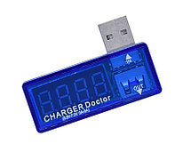 USB тестер напряжения и тока, 3-7V, 3,5A (прозрачный корпус)