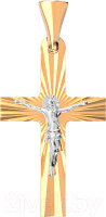 Крестик из комбинированного золота ZORKA 410032.14K.B.REL
