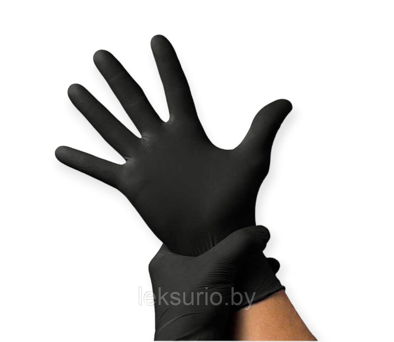 Перчатки нитриловые черные 100шт - фото 1 - id-p121045984