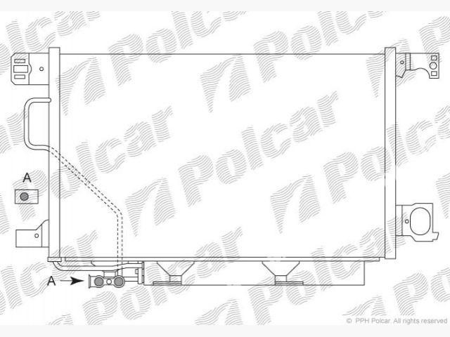Радиатор кондиционера Mercedes C W203 - фото 1 - id-p223842258