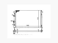 Радиатор (основной) Renault Scenic