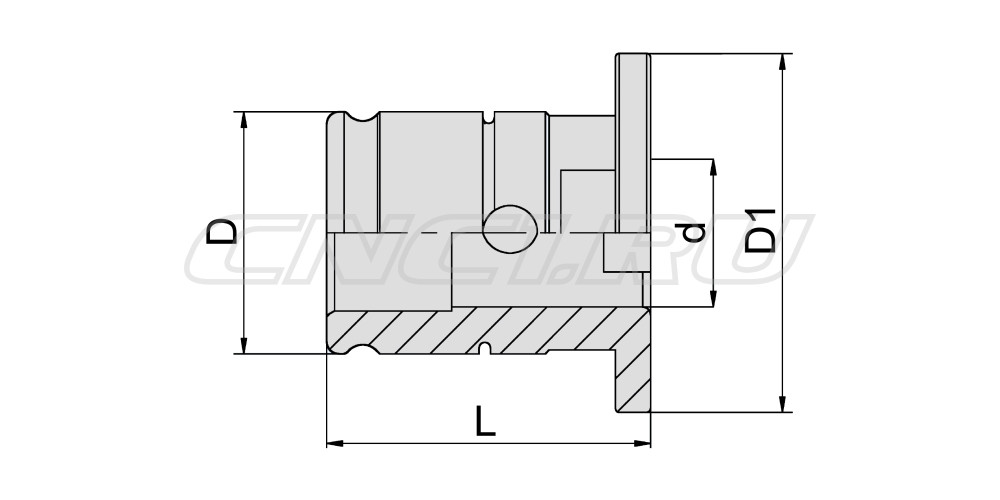 Переходная втулка для резьбонарезных цанг GT42-GT24 - фото 2 - id-p223861915