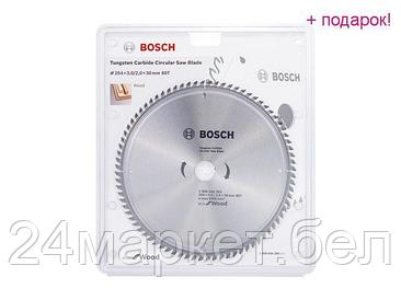 BOSCH Китай Диск пильный 254х30 мм 80 зуб. по дереву ECO WOOD BOSCH (твердоспл. зуб)