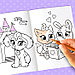 Раскраски для девочек набор «Для маленьких принцесс», 8 шт. по 12 стр., фото 4