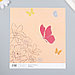 Бумага для скрапбукинга "Бабочки с цветами" плотность 180 гр 15,5х17 см, фото 2