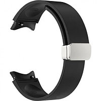 Силиконовый ремешок Rumi Flex Buckle для Samsung Galaxy Watch 4, 5, 6 Черный
