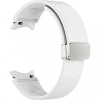 Силиконовый ремешок Rumi Flex Buckle для Samsung Galaxy Watch 4, 5, 6 Белый