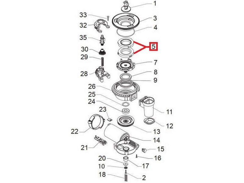 Жернов керамический для кофемашины Philips, Saeco, Gaggia 996530016342 - фото 6 - id-p35828795