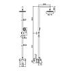 Душевая система Ledeme L2475 со смесителем и тропическим душем, фото 2