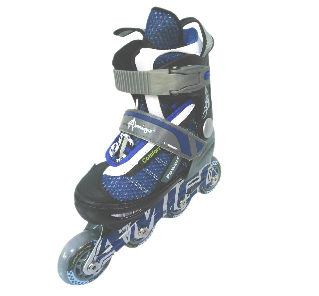 Роликовые коньки Amigo Sport PF dark blue - фото 1 - id-p25905184