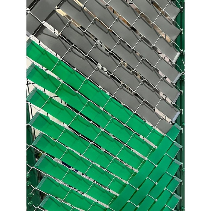 Заборная лента серая 55 мм, длина 50 метров + набор крепежей (50 шт) - фото 4 - id-p223867263
