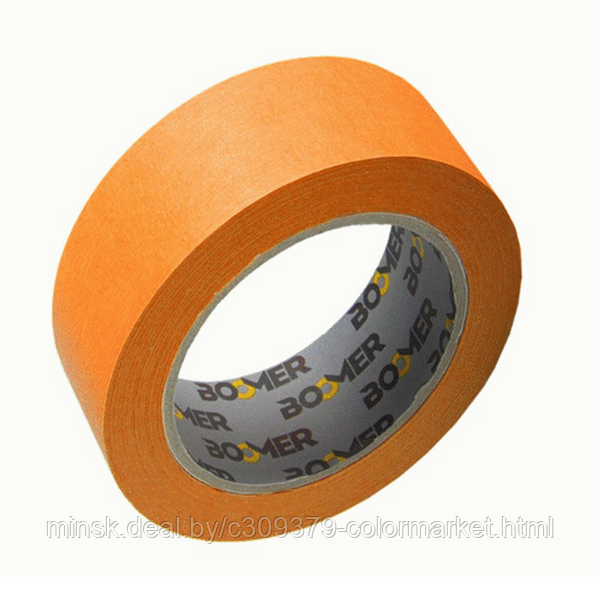 Маскирующая лента BOOMER 8020 оранжевая 40 м х 25 мм - фото 1 - id-p223696730