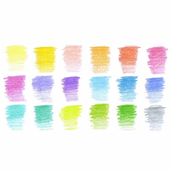 Карандаши цветные Hatber Delicato, 18 цв., трехгранные - фото 3 - id-p223867034