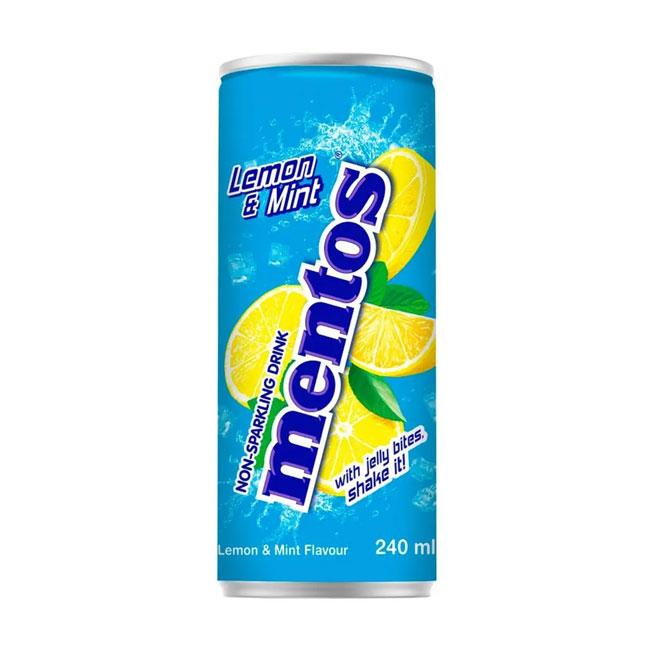 Напиток Mentos Lemon & Mint / Ментос со вкусом лимона и мяты, 0.24 л - фото 1 - id-p223867052