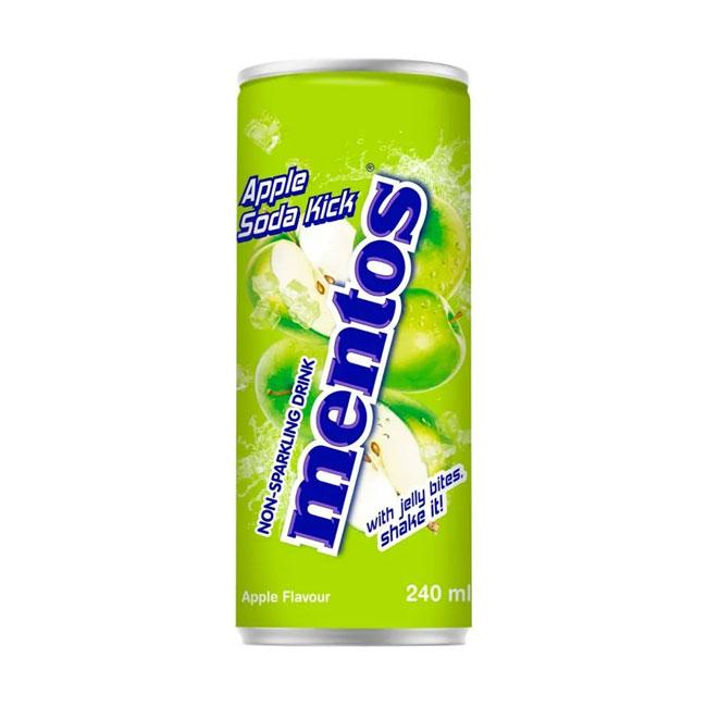 Напиток Mentos Apple Soda Kick / Ментос со вкусом яблока, 0.24 л - фото 1 - id-p223867053