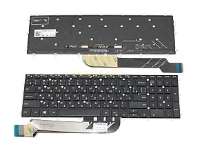 Клавиатура для ноутбука Dell Inspiron 15 3583 15 3584 15 3585 15 3590 серая белая  подсветка