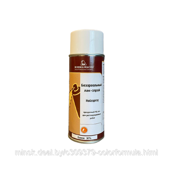 Лак-спрей НЦ безореольный Borma HOLZSPRAY цвет прозрачный блеск 30% 400 ...