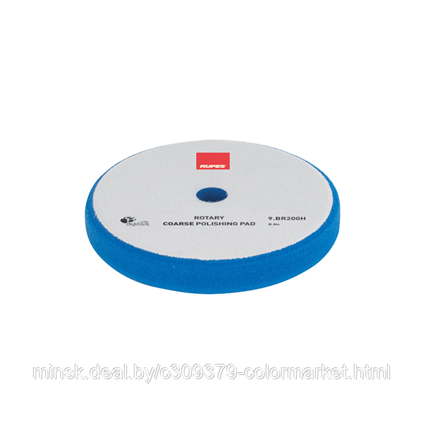 Диск полировальный Rupes 9.BR200H из поролона D175-180 мм цвет синий грубый - фото 1 - id-p223613337
