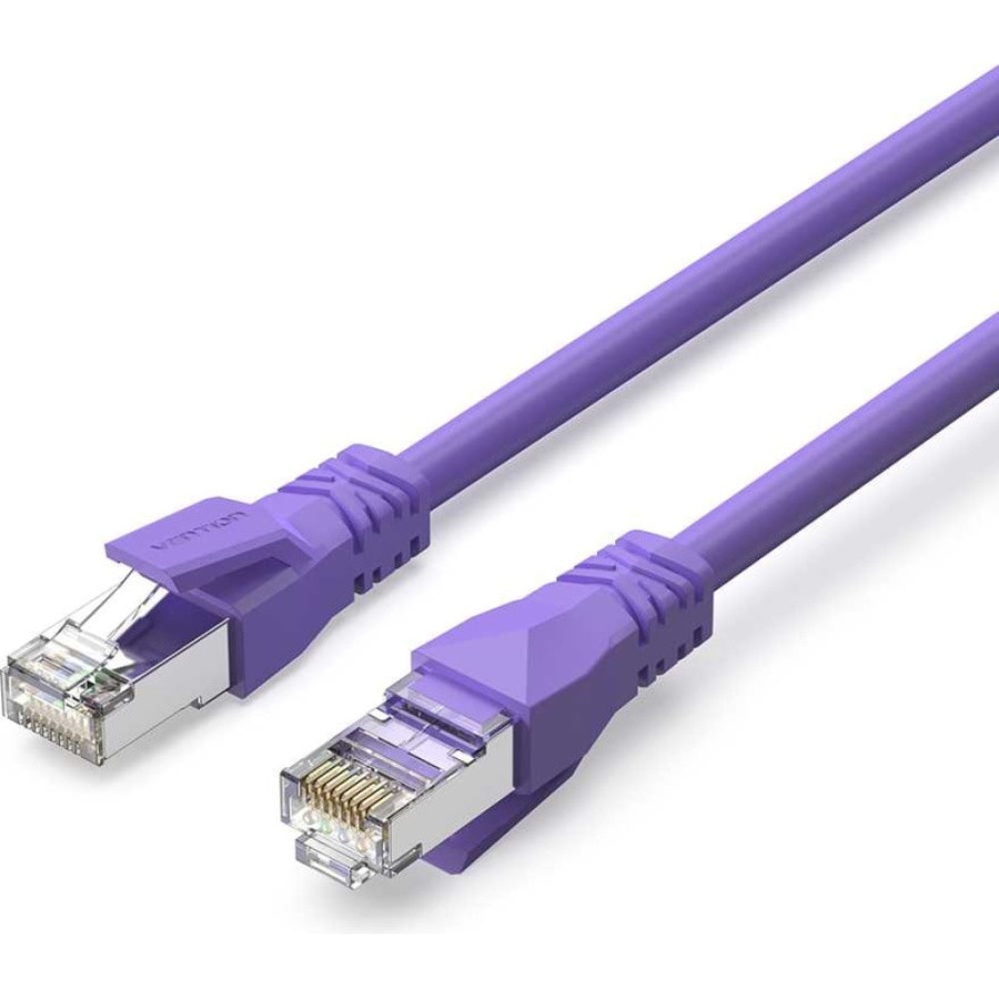 Кабель Patch Cord SFTP кат.6A 0.3м фиолетовый - фото 1 - id-p223870076