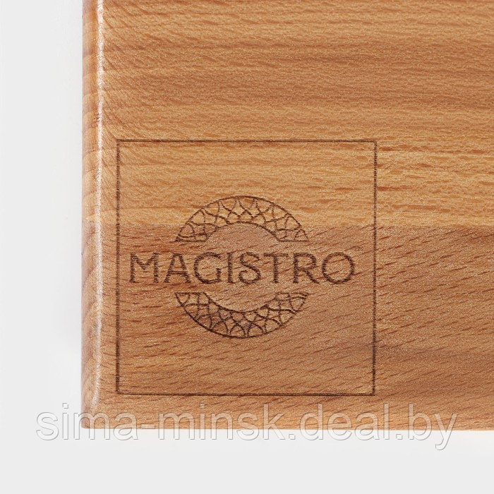 Доска разделочная Mаgistrо, цельный массив бука, 50×30×3 см, толщина 2.5-3 см - фото 7 - id-p223870763