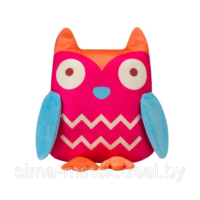 Подушка - игрушка Owl, размер 40х27 см, цвет розовый - фото 1 - id-p223871899