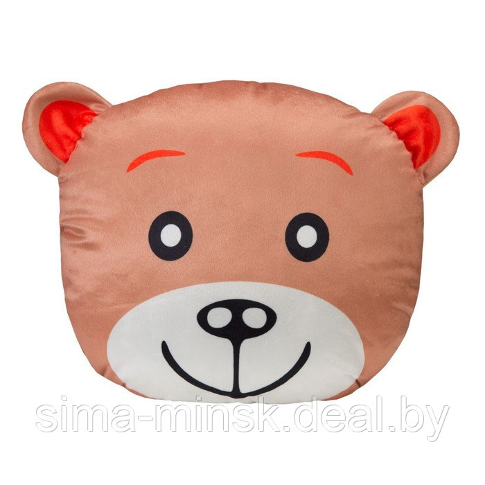 Подушка - игрушка Bear, размер 35х28 см, цвет бежевый - фото 1 - id-p223871900