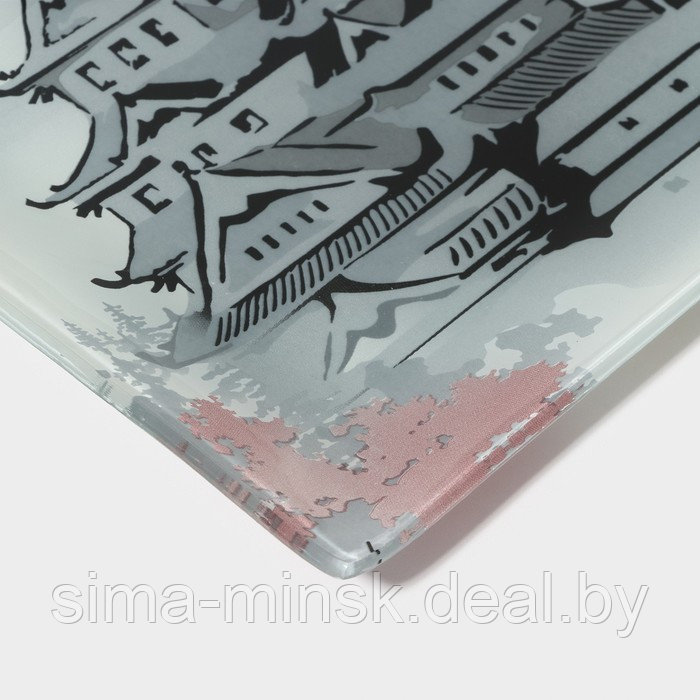 Набор для суши из стекла Доляна «Пагода», 3 предмета: соусники 8×2 см, 8×6 см, подставка 25×15 см - фото 5 - id-p223871536