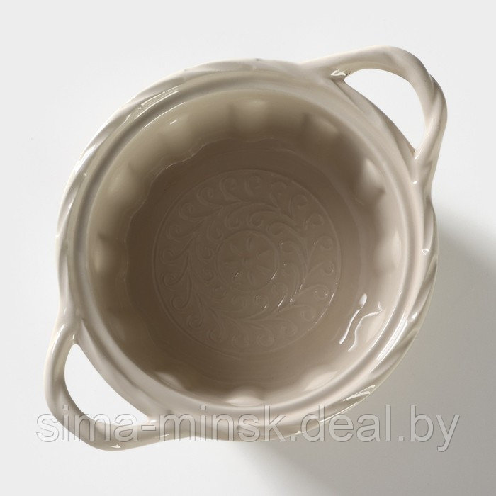 Горшок из жаропрочной керамики для запекания Доляна «Массимо», 20×15×7,5×11,5 см, цвет белый - фото 4 - id-p223870917