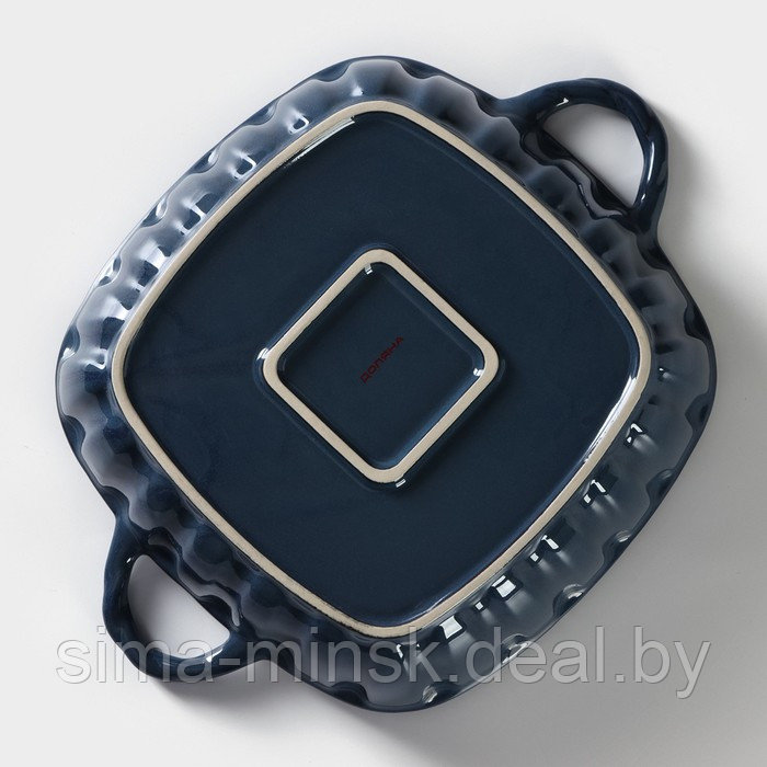 Форма для выпечки из жаропрочной керамики Доляна «Массимо», 33×25,5×7,5 см, цвет синий - фото 4 - id-p223870981