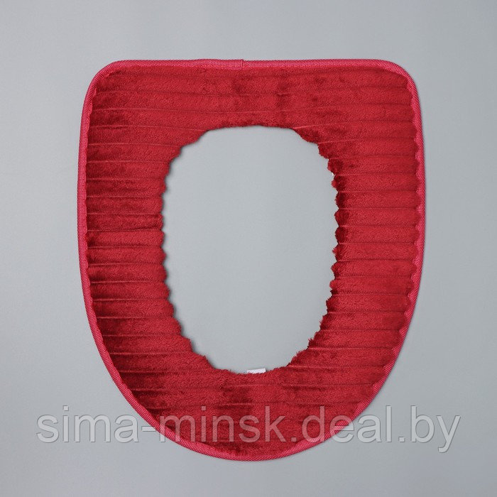 Чехол на сиденье для унитаза на липучках Доляна «Плюша», 37×42 см, цвет МИКС - фото 3 - id-p223873958