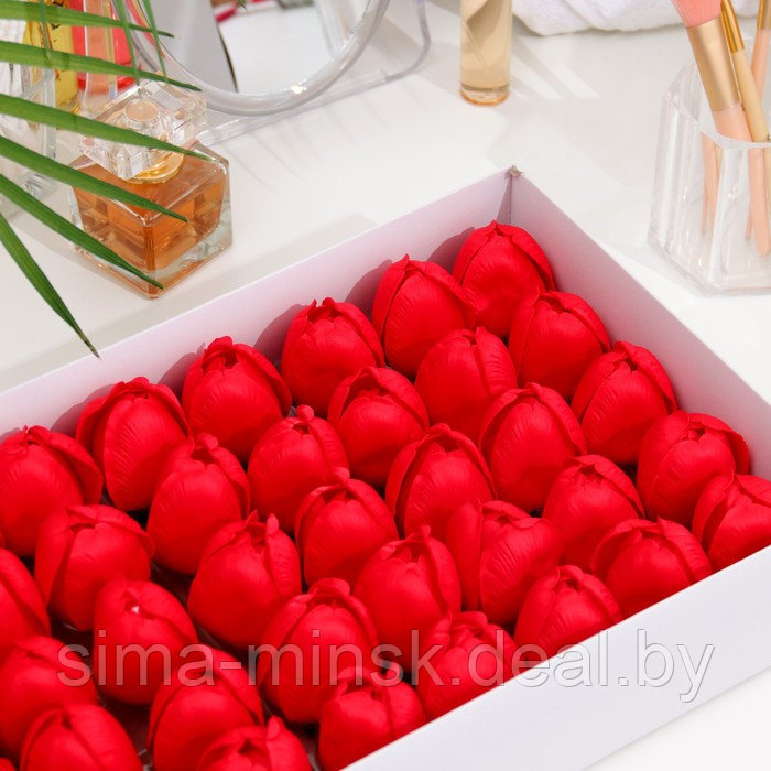 Тюльпаны мыльные красные, набор 50 шт - фото 1 - id-p223874083