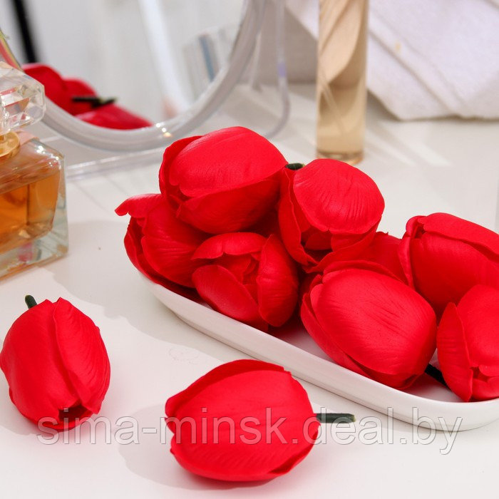 Тюльпаны мыльные красные, набор 50 шт - фото 3 - id-p223874083