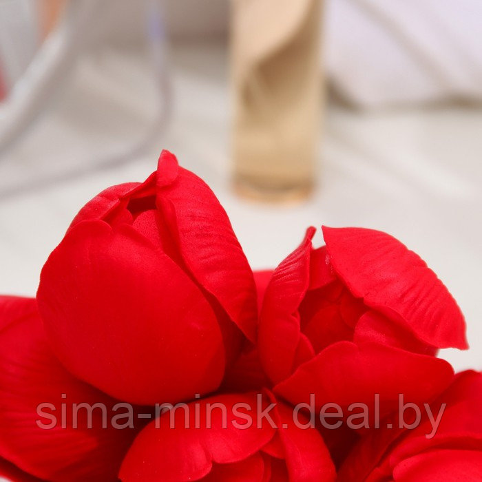 Тюльпаны мыльные красные, набор 50 шт - фото 4 - id-p223874083