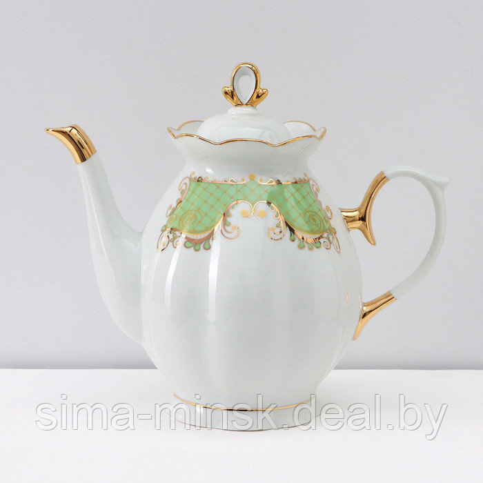 Сервиз чайный фарфоровый «Симфония», 15 предметов: чайник 1 л, сахарница 400 мл, сливочник 180 мл, чашка - фото 6 - id-p223871253