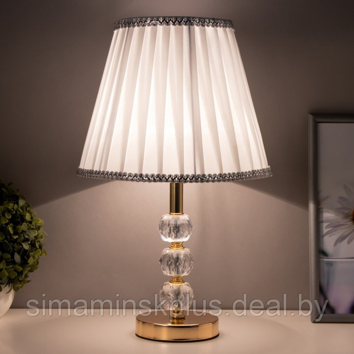 Настольная лампа Анрия E27 40Вт золото 29х29х50 см RISALUX - фото 3 - id-p223876011