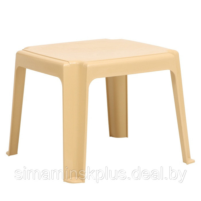 Столик для шезлонга "Элластик", бежевый, 45 х 45 х 38 см - фото 1 - id-p223876037