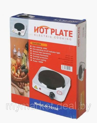 Настольная плита электрическая HOT PLATE JX-1010A 1000 Вт - фото 5 - id-p223876163