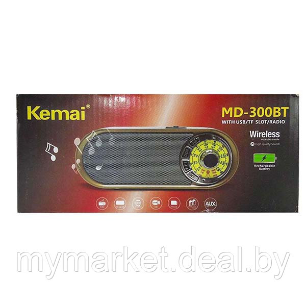 Радиоприемник ретро портативный Bluetooth KEMAI - фото 4 - id-p223876203