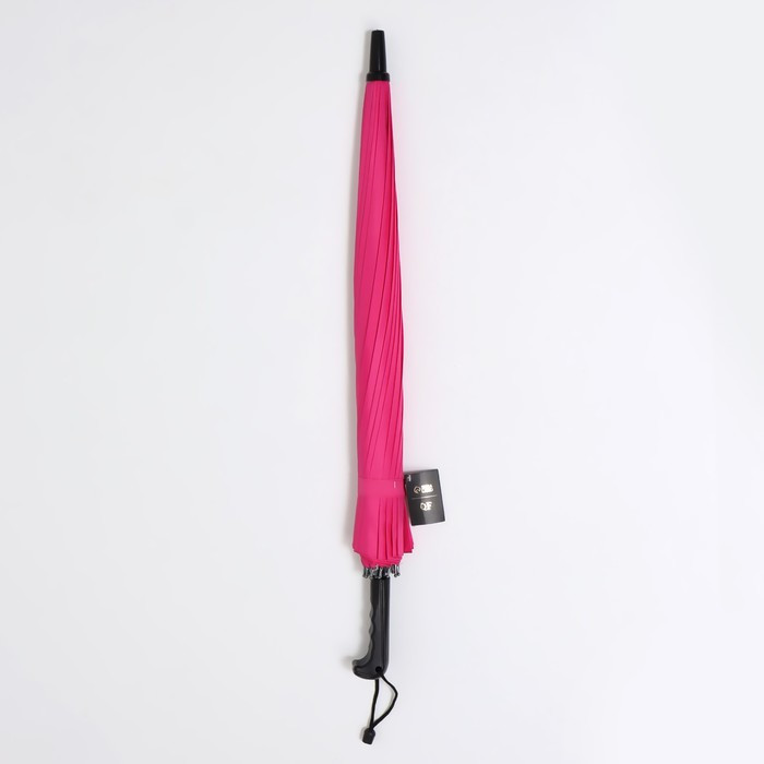 Зонт - трость полуавтоматический «Однотонный», 16 спиц, R = 48 см, цвет МИКС/чёрный - фото 5 - id-p223876243