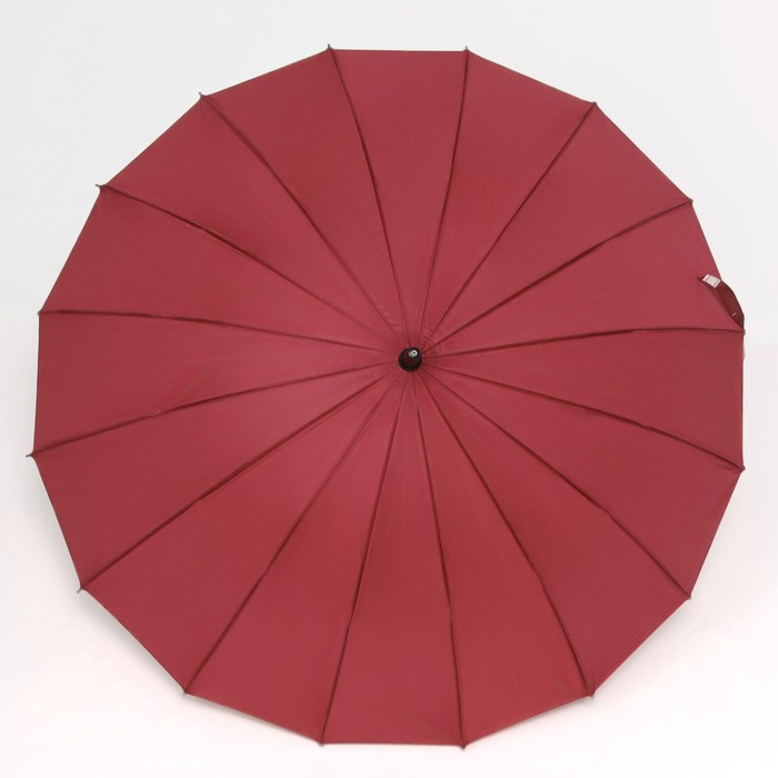 Зонт - трость полуавтоматический «Однотонный», 16 спиц, R = 48 см, цвет МИКС/чёрный - фото 7 - id-p223876243