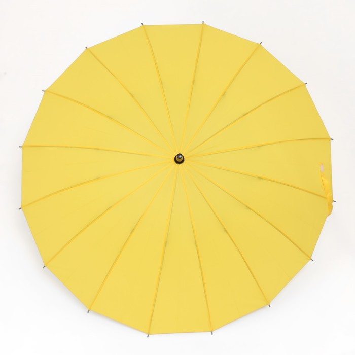 Зонт - трость полуавтоматический «Однотонный», 16 спиц, R = 48 см, цвет МИКС/чёрный - фото 9 - id-p223876243