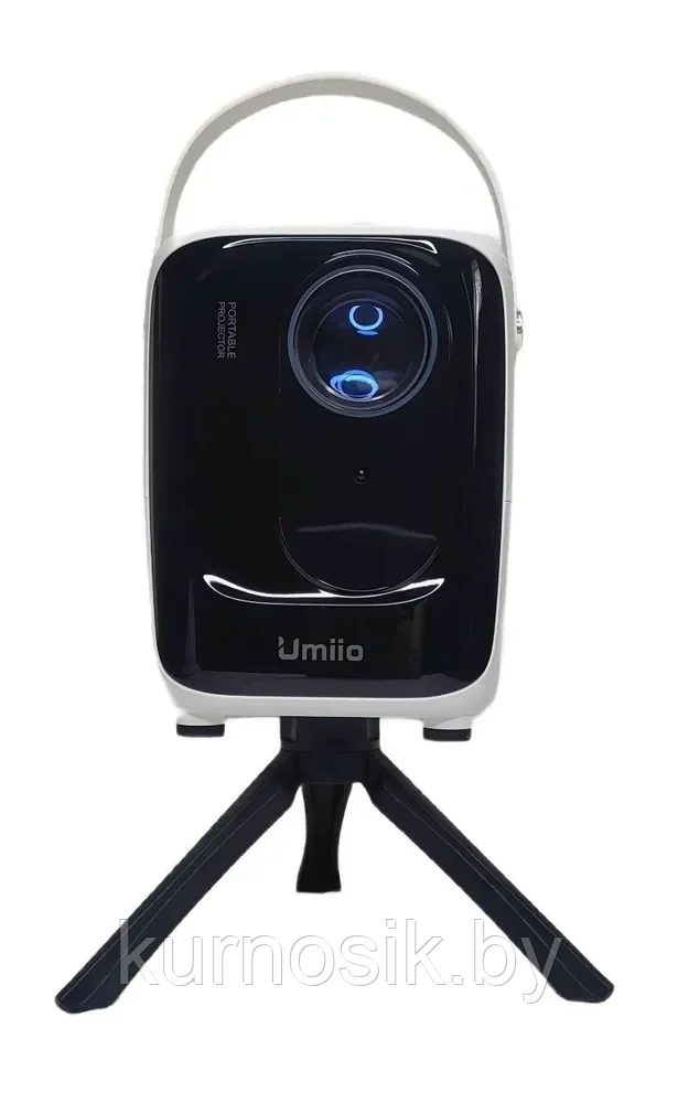 Проектор Umiio A007 портативный для дома с Wi-Fi и Bluetooth, штатив - фото 1 - id-p223879051