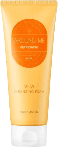 Освежающая пенка для умывания Around Me Refreshing Vita Cleansing Foam,120 мл - фото 1 - id-p223880228