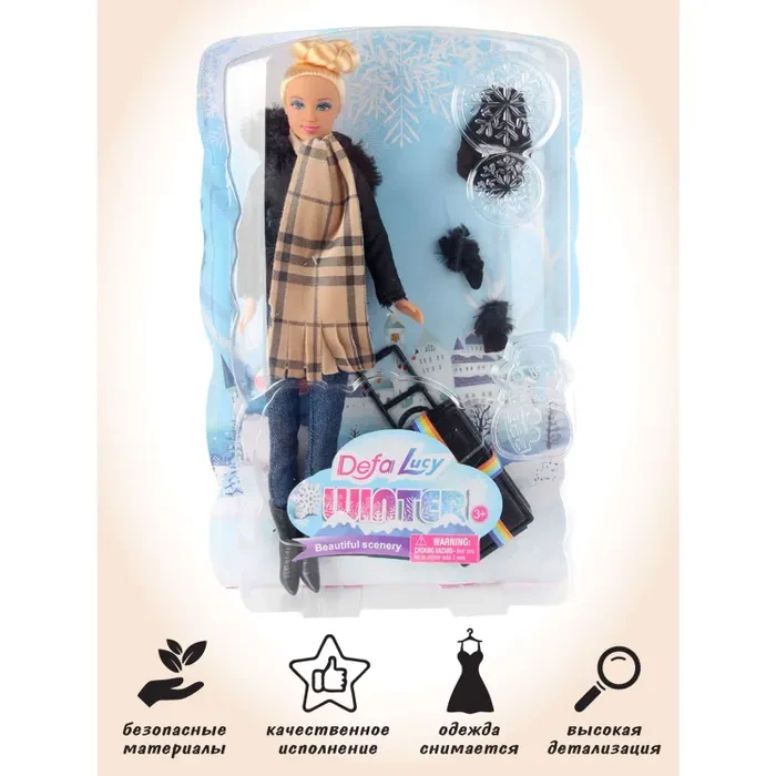 Кукла модель Барби Veld Co с аксессуарами Defa lucy арт.8424 "Зимняя путешественница" - фото 10 - id-p108080801