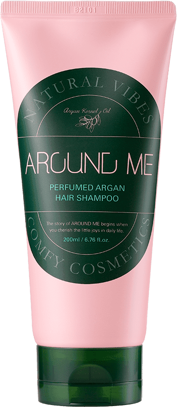 Парфюмированный шампунь для волос с маслом арганы Around Me Perfumed Argan Hair Shampoo, 200мл